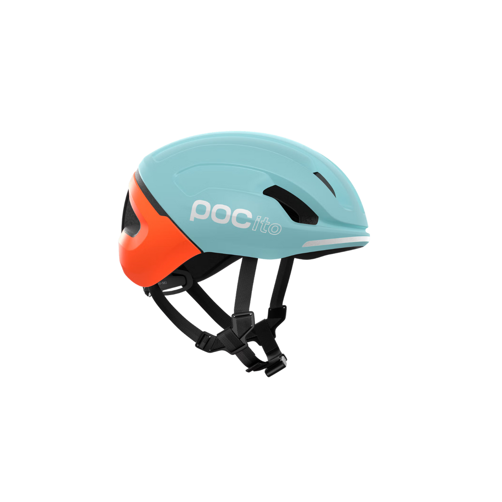 POC POCito Omne MIPS  Helmet - Indicolite Blue Matt/Carnelian Orange Matt
