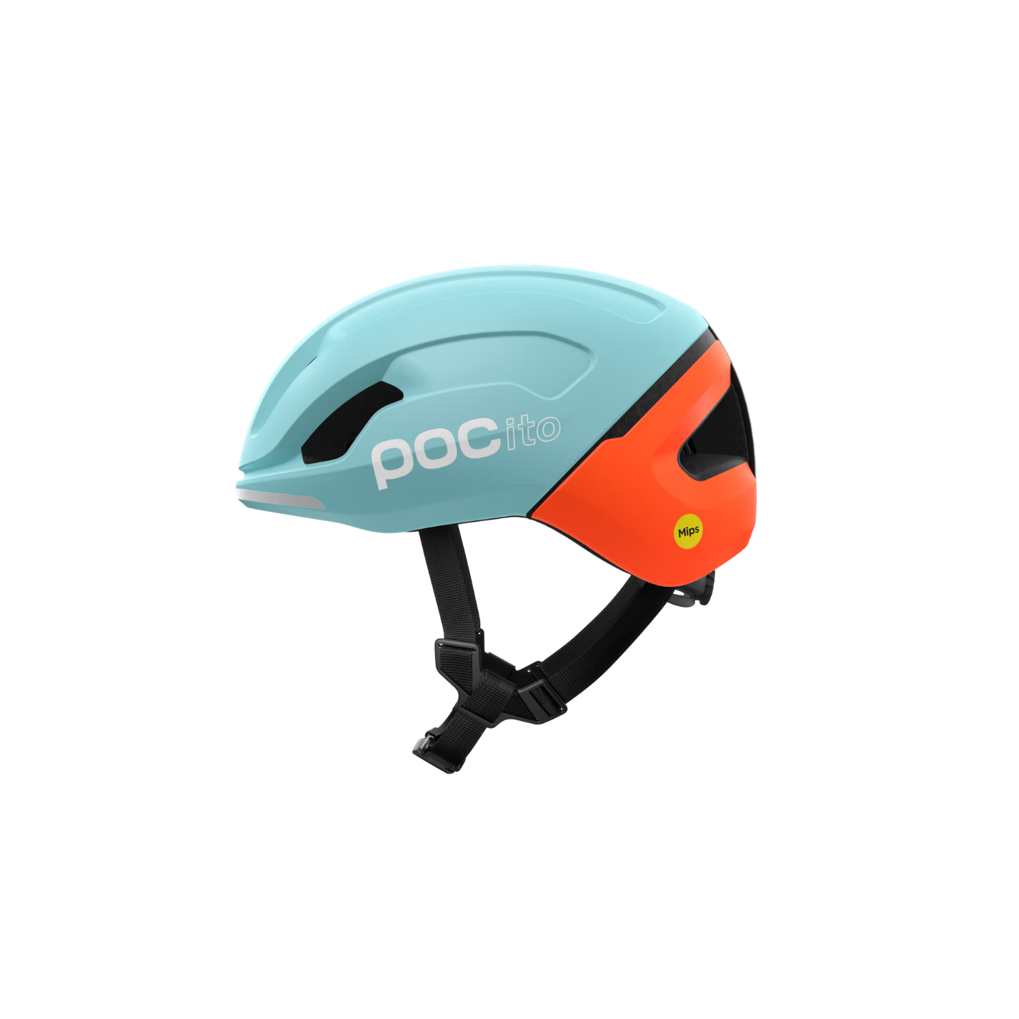 POC POCito Omne MIPS  Helmet - Indicolite Blue Matt/Carnelian Orange Matt