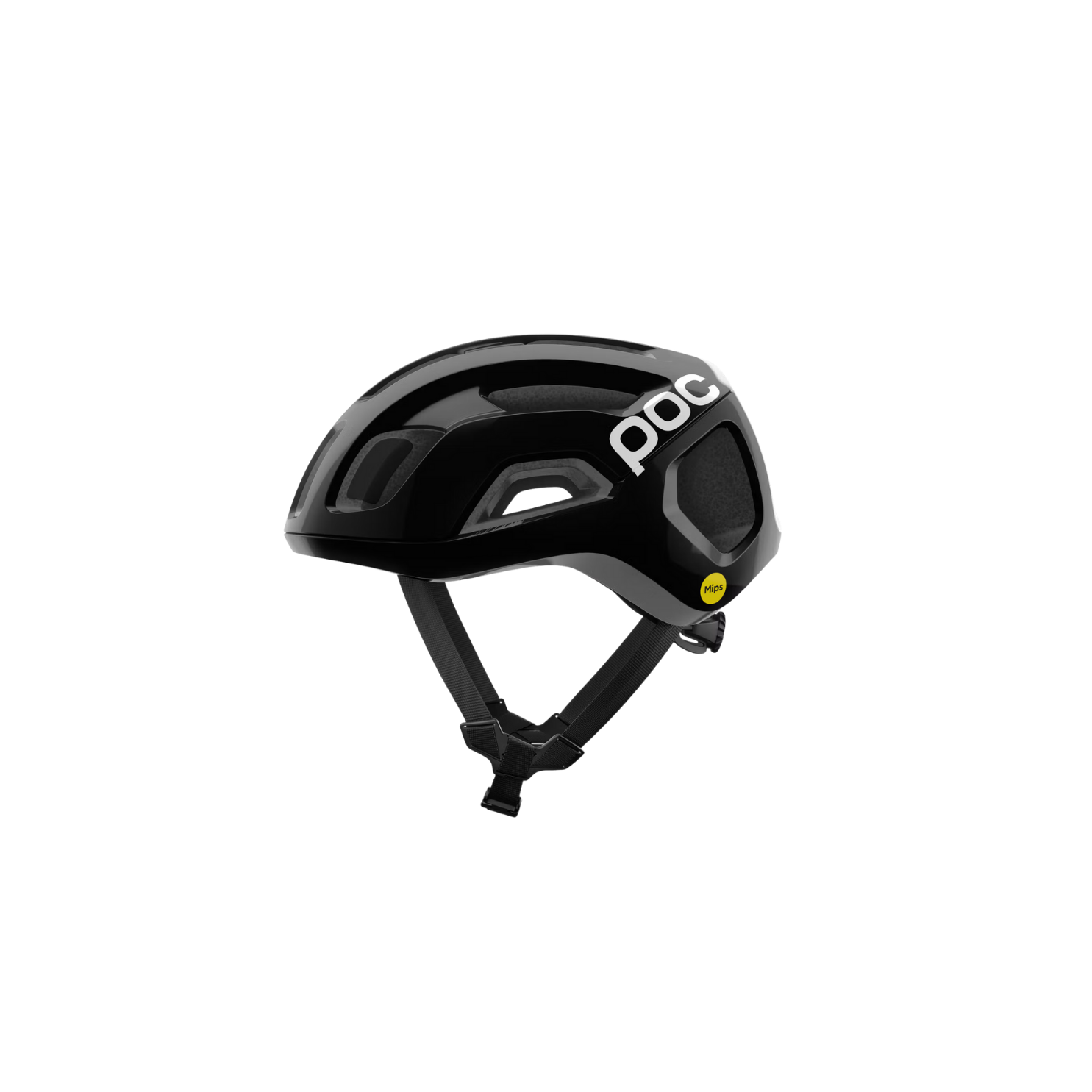 POC Ventral Air MIPS - Uranium Black Matt/Hydrogen White w. Logo