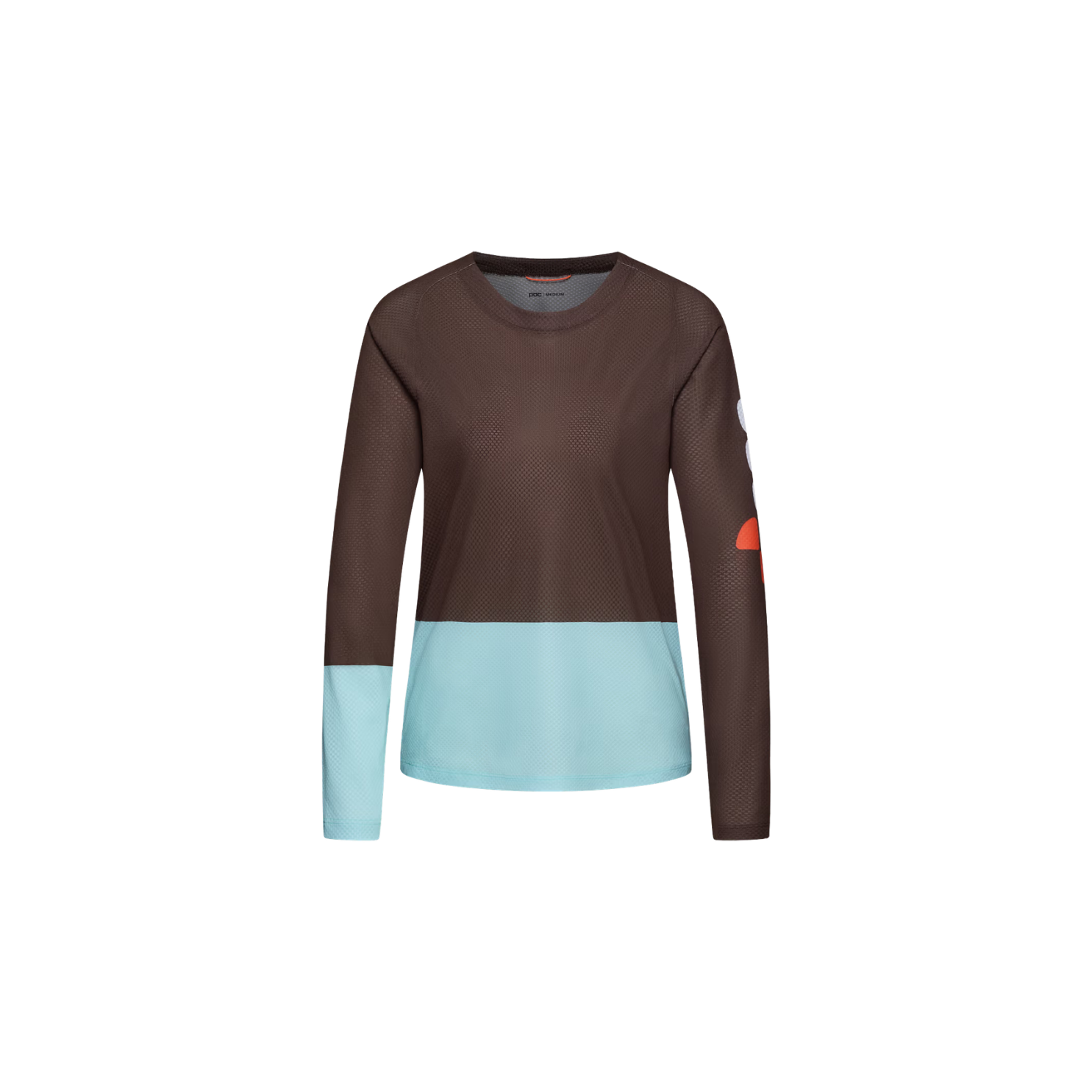 POC Women's Motion Air Long Sleeves MTB Jersey - Bronzite Brown/Lazurite Blue
