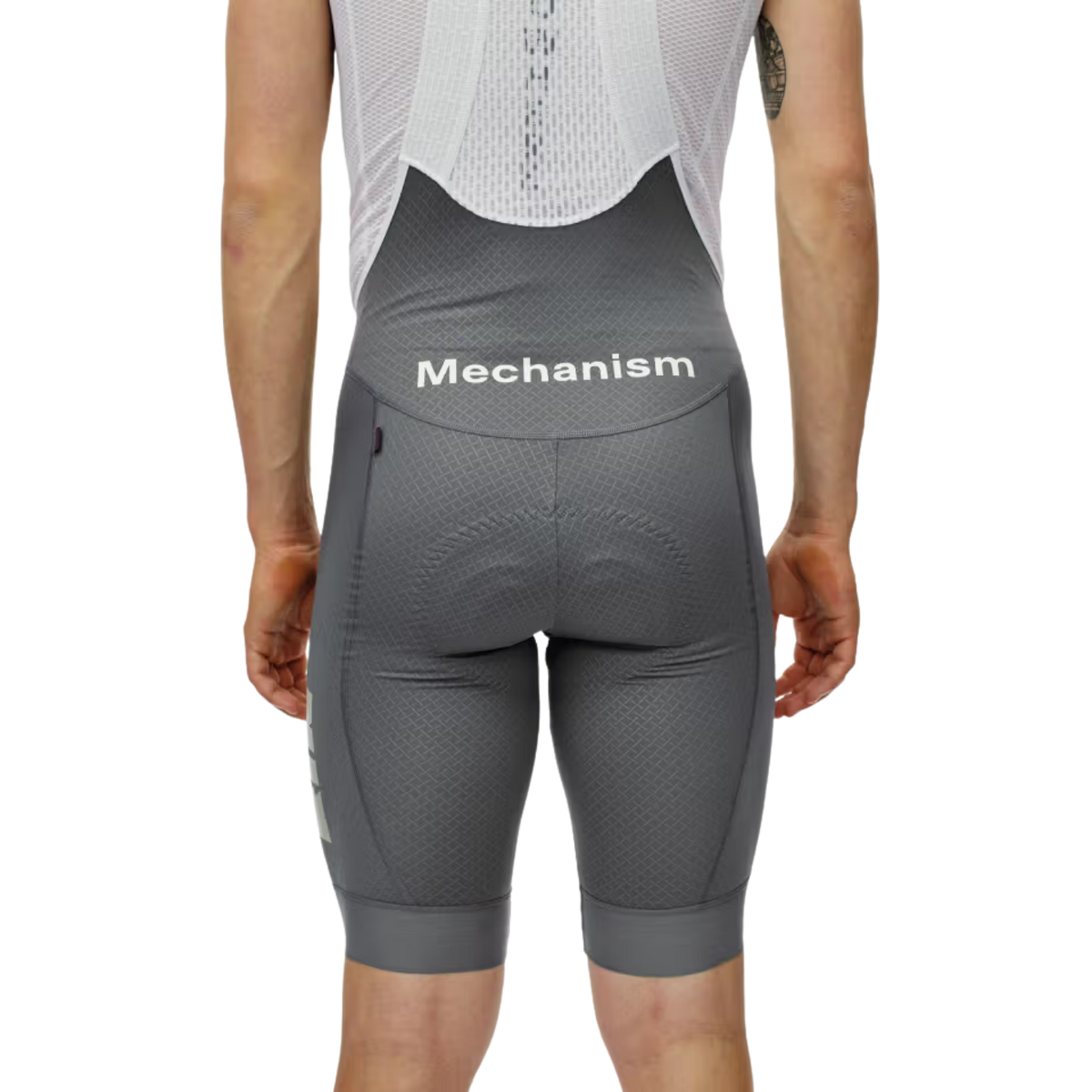 Pas Normal Studios Mechanism 2.0 Logo Bibs - "Road to Nowhere" Medium Grey