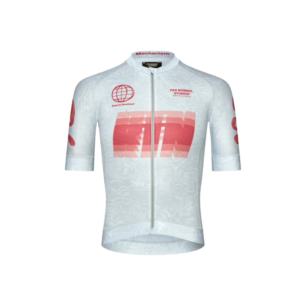 Pas Normal Studios Mechanism 2.0 Logo Jersey - "Road to Nowhere" Light Aqua