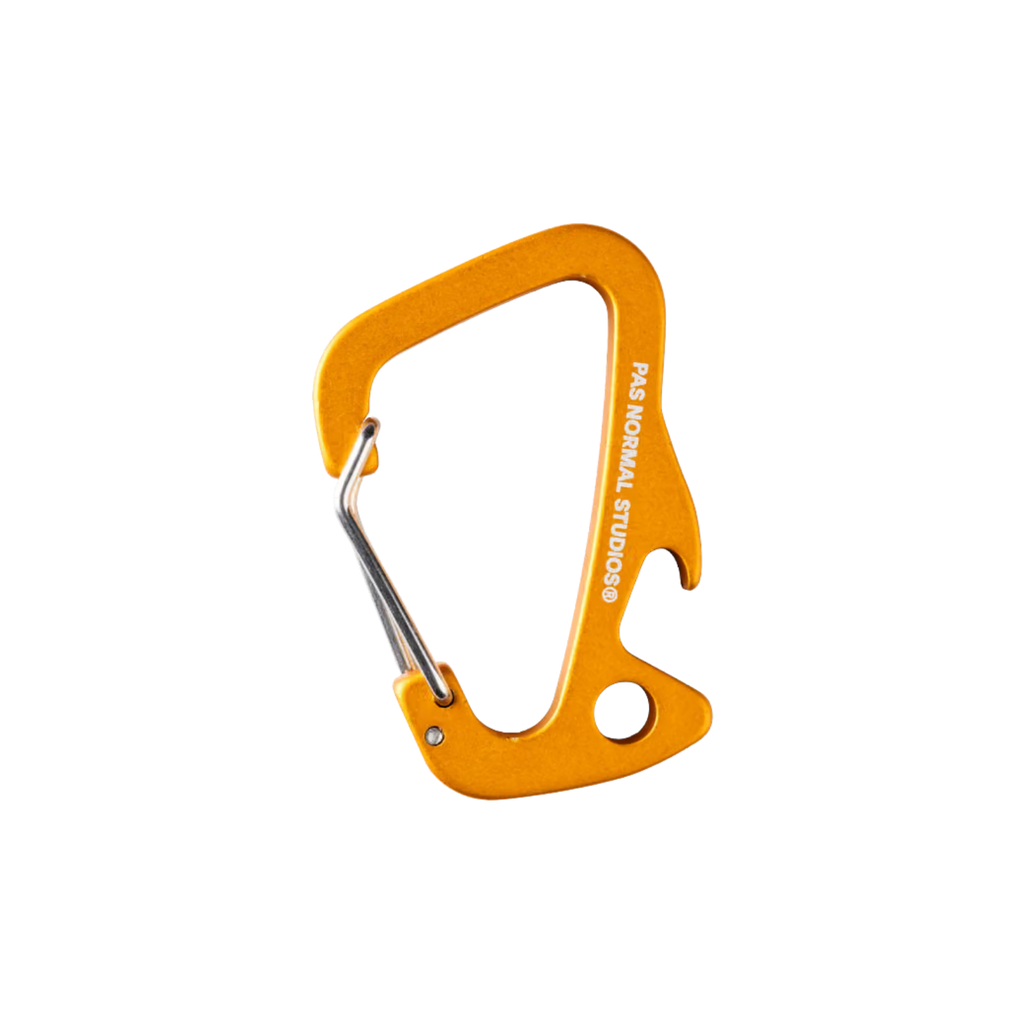 Pas Normal Studios Off-Race Branded Carabiner - Ochre