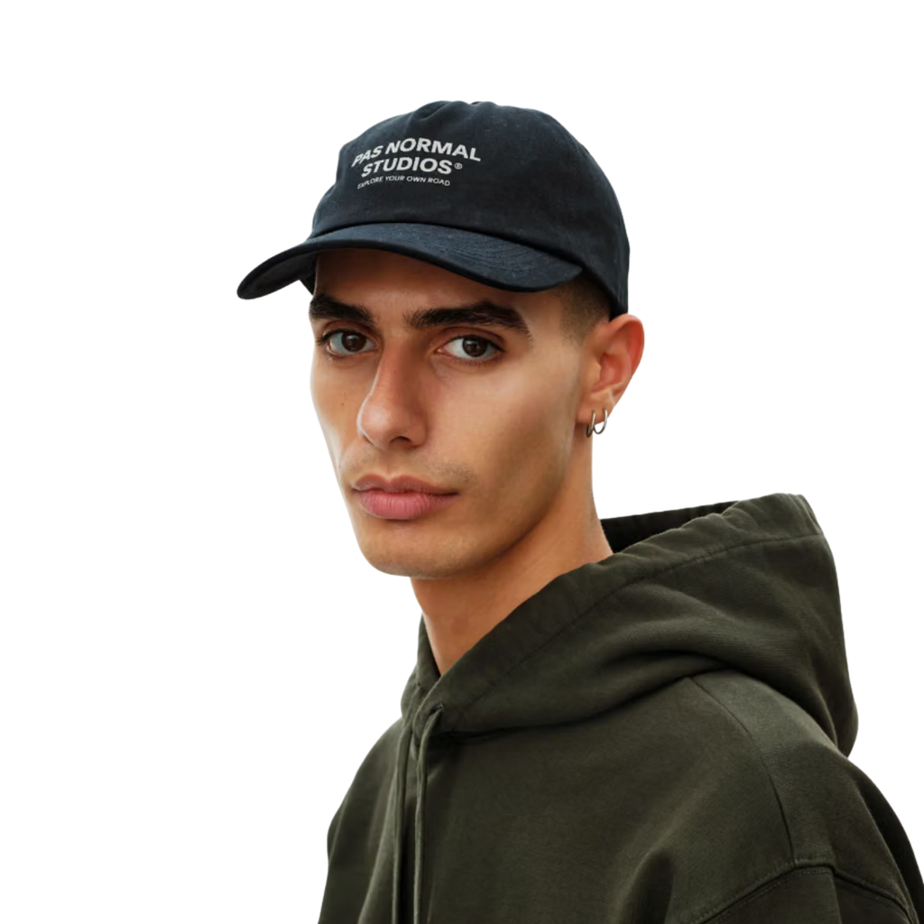 Pas Normal Studios Off-Race Cotton Cap - Black