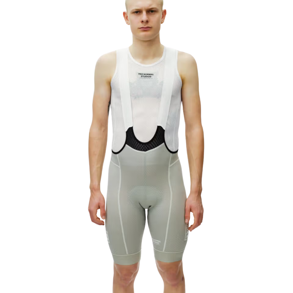 Pas Normal Studios x Breakfast Club Mechanism Bibs - Light Grey