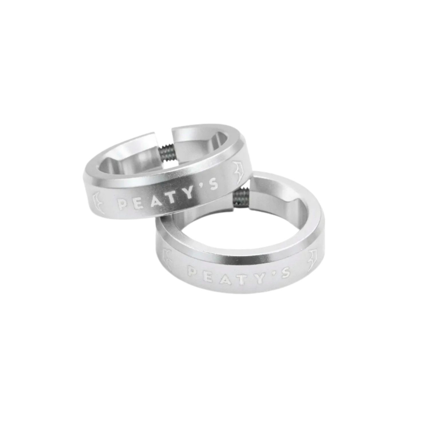 Peaty's Monarch Grip Lockring Set - Silver