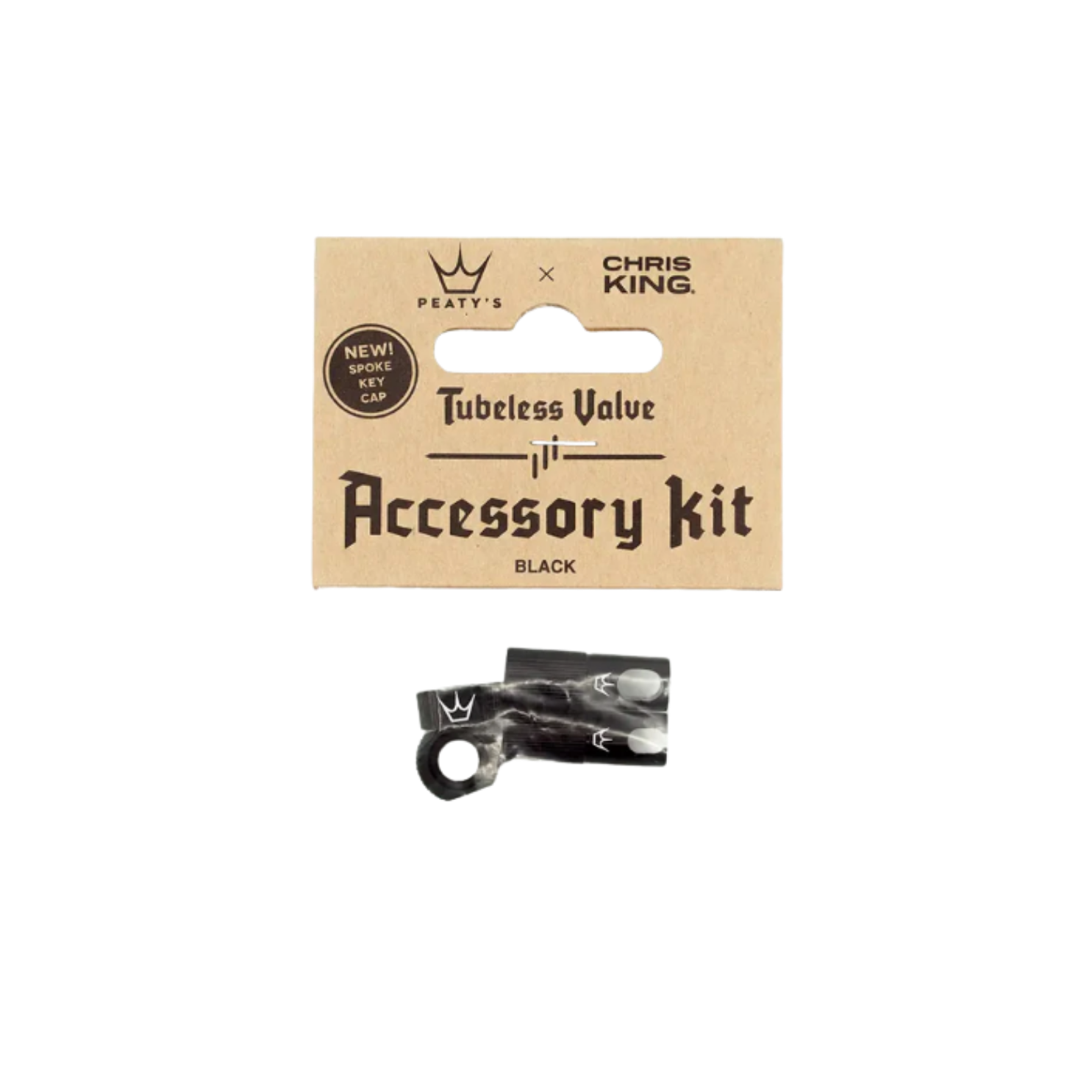 Peaty's x Chris King MK2 Tubeless Valve Accessory Kit - Black