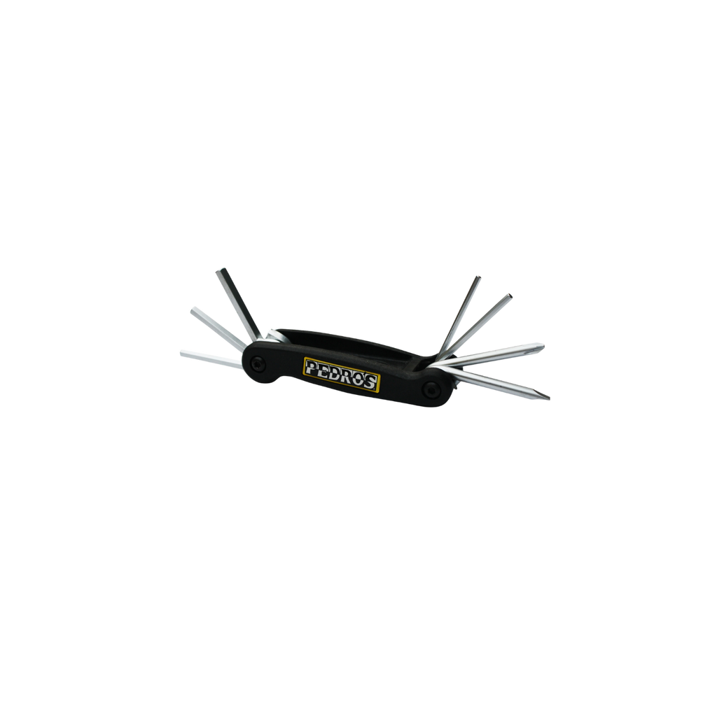 Pedro's Folding Hex/Screwdriver Set 7-Function Multi-Tool