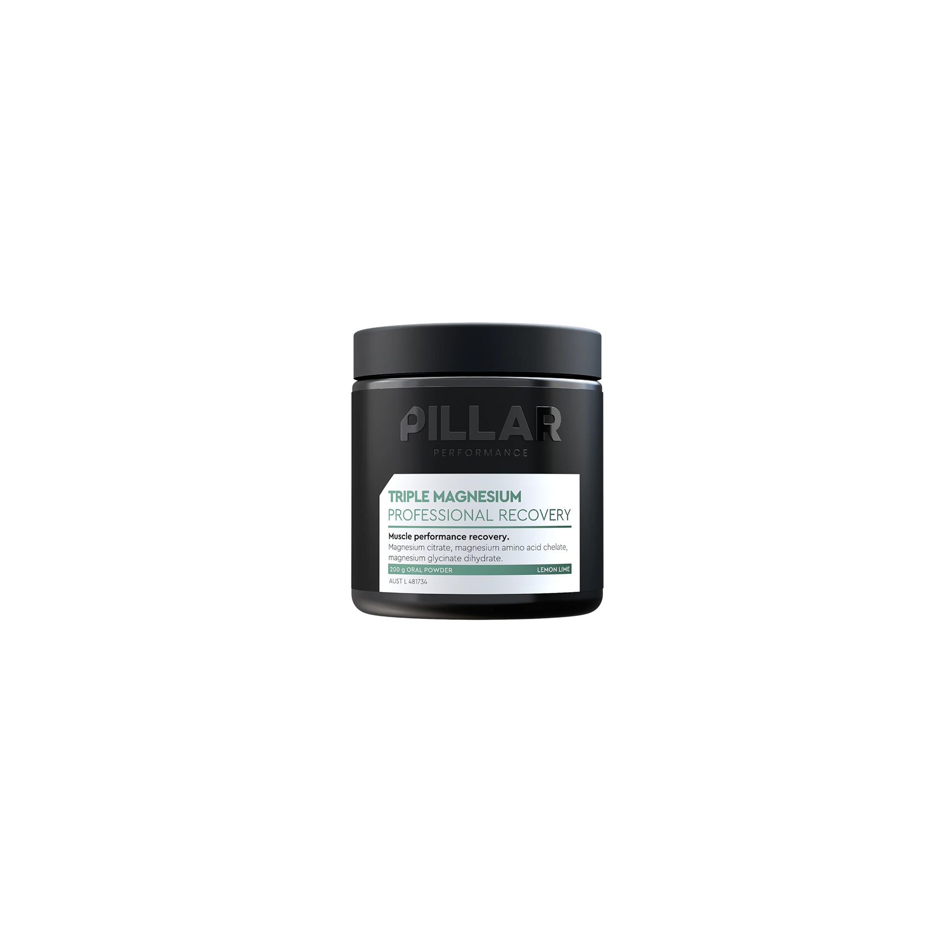 Pillar Performance Triple Magnesium Powder (Jar) - Lemon Lime