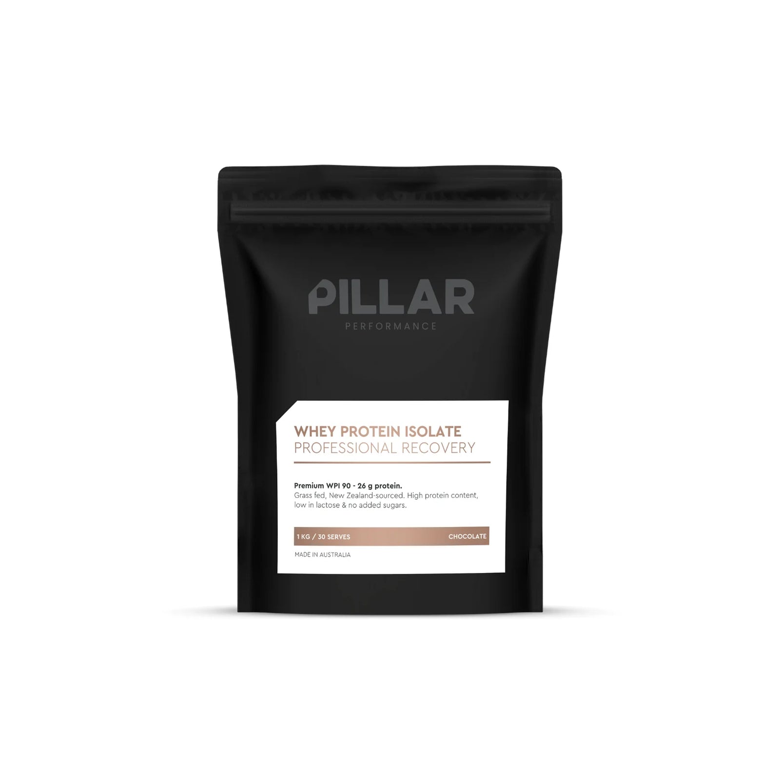 Pillar Performance 乳清分离蛋白（袋装）- 草饲巧克力