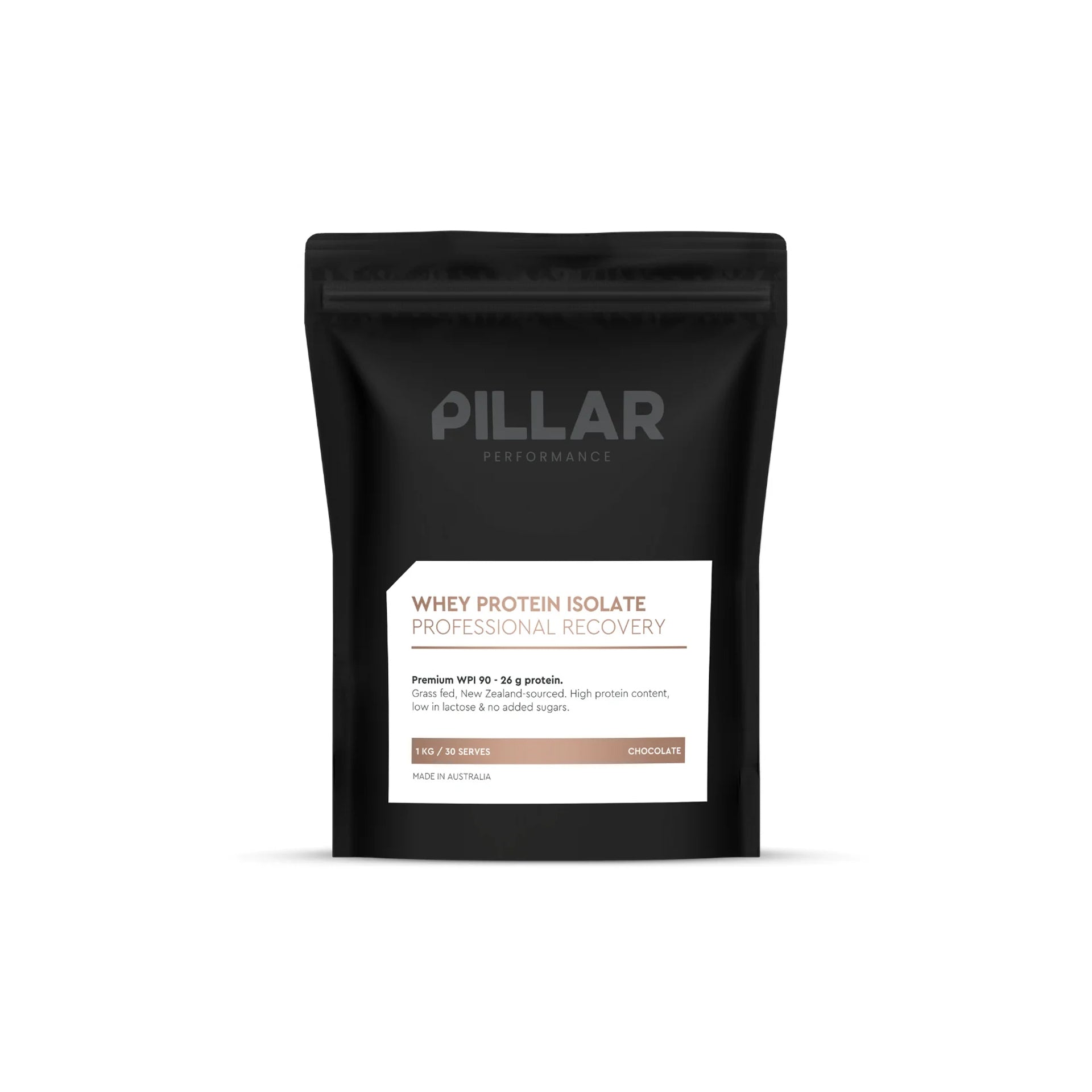 Pillar Performance Whey protein Isolate (Pouch) - Grass-fed Chocolate