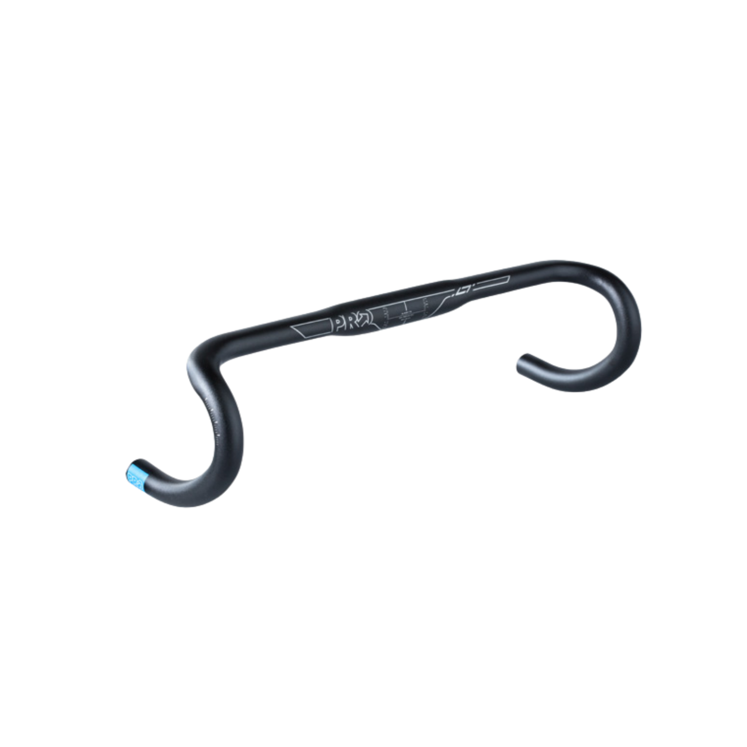 PRO Road Bar LT Compact Ergo Flat Top Black 40cm 31.8mm Drop 125 Reach 70