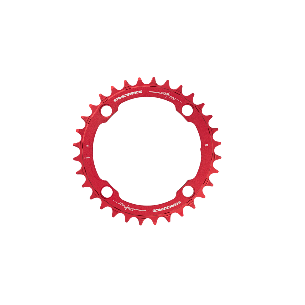 Race Face Narrow-Wide 104 BCD 1x Chainring - Red