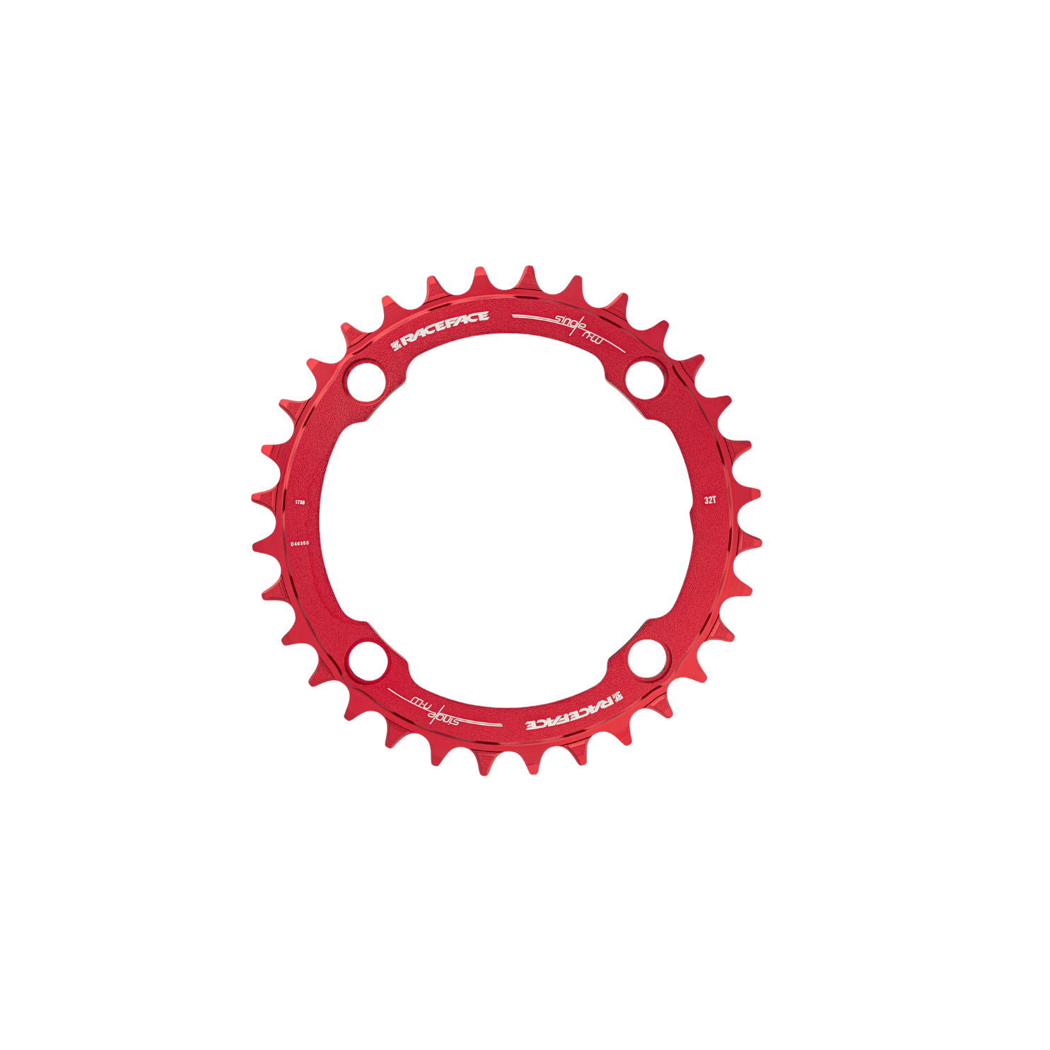 Race Face Narrow-Wide 104 BCD 1x Chainring - Red