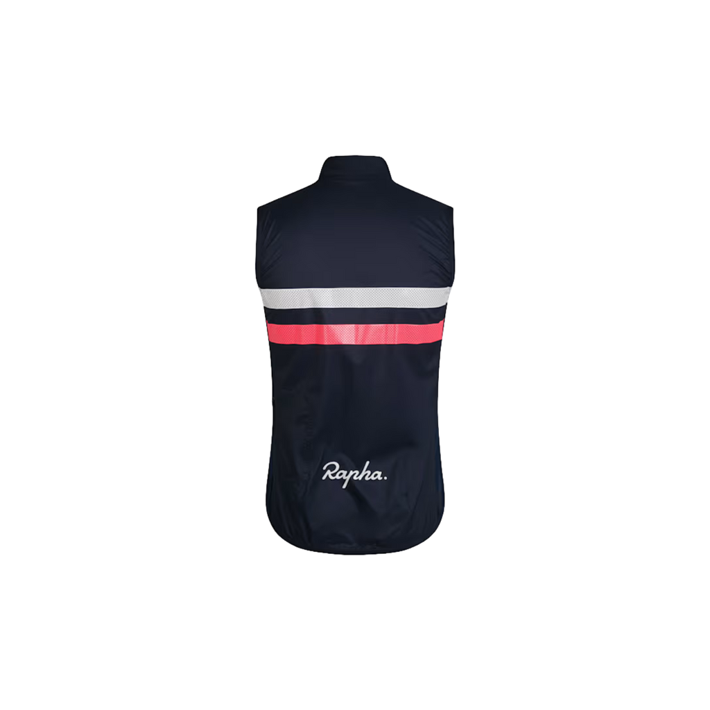 Rapha Men's Brevet Gilet - Dark Navy/Hi-Vis Pink