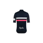 Rapha Men's Brevet Lightweight Jersey - Dark Navy/Silver/High-Vis Pink