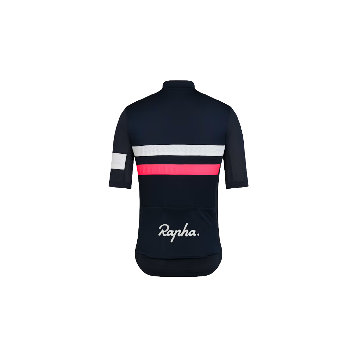 Rapha Men's Brevet Lightweight Jersey - Dark Navy/Silver/High-Vis Pink