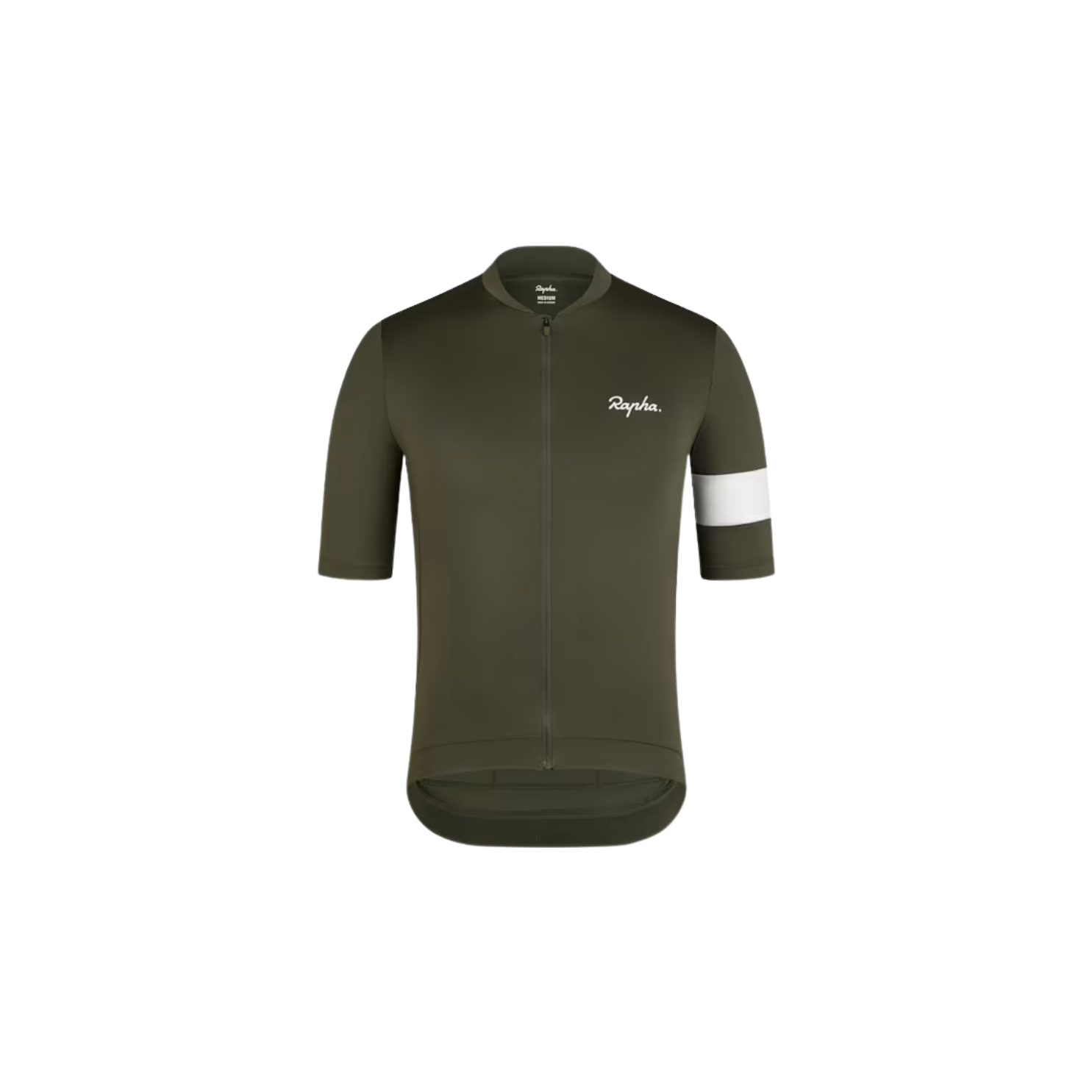 Rapha Men's Core Jersey - Dark Green/White