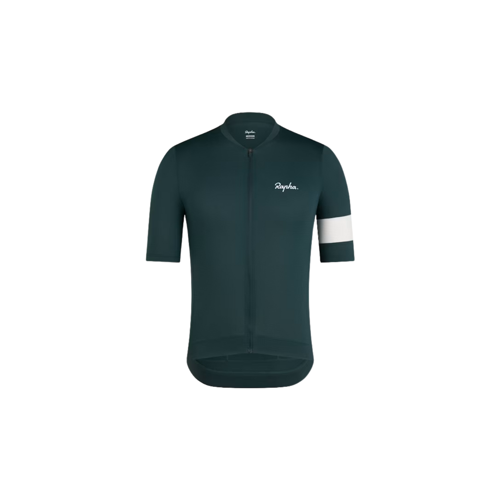 Rapha Men's Core Lightweight Jersey - Forest Green/White