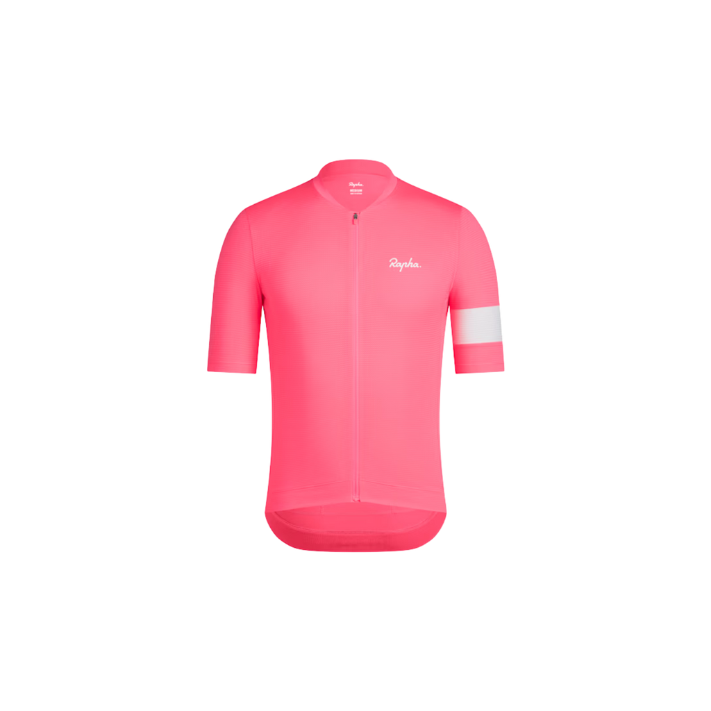 Rapha Men's Core Lightweight Jersey - High-Vis Pink/White