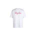 Rapha Men's Logo T-Shirt - White/High-Vis Pink