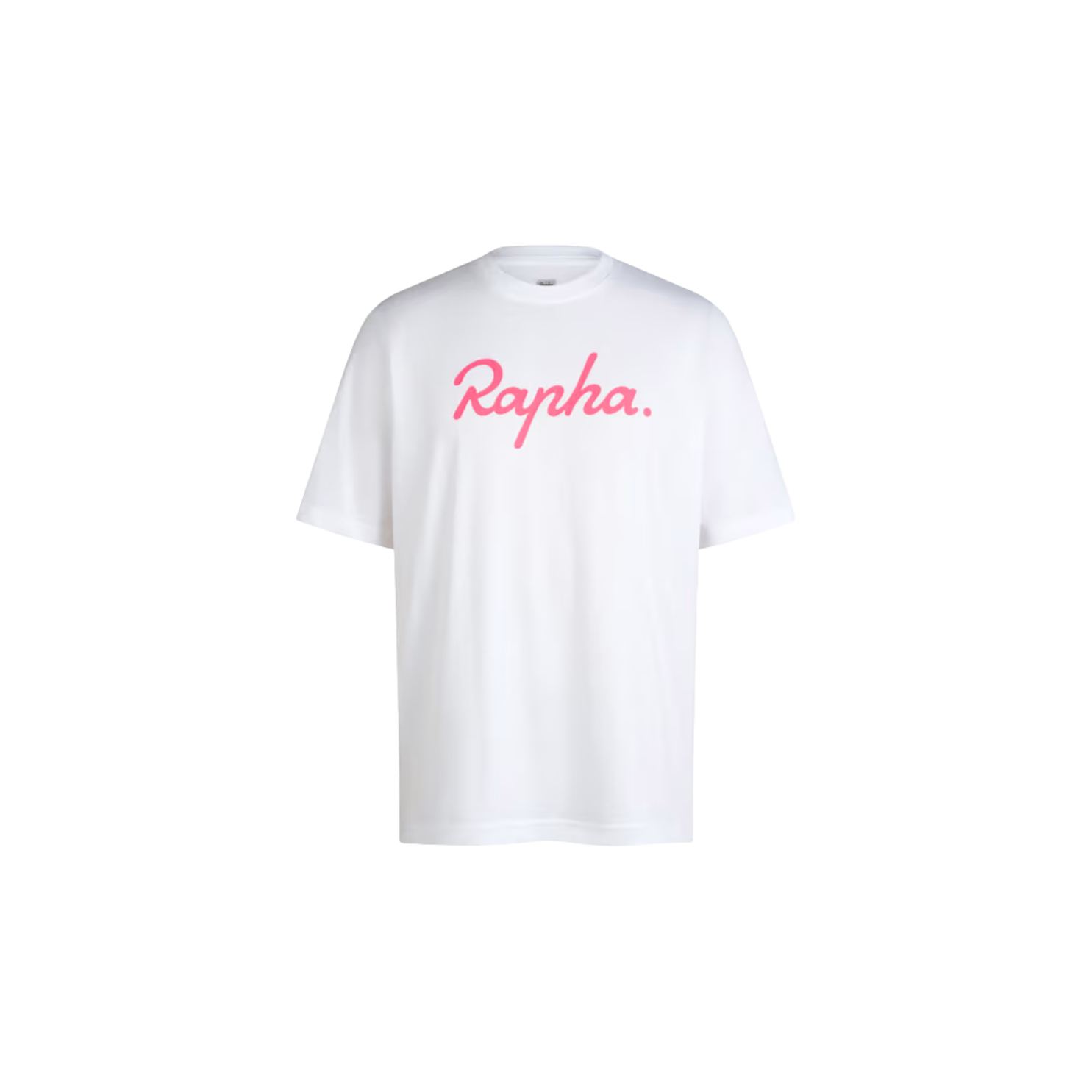 Rapha Men's Logo T-Shirt - White/High-Vis Pink