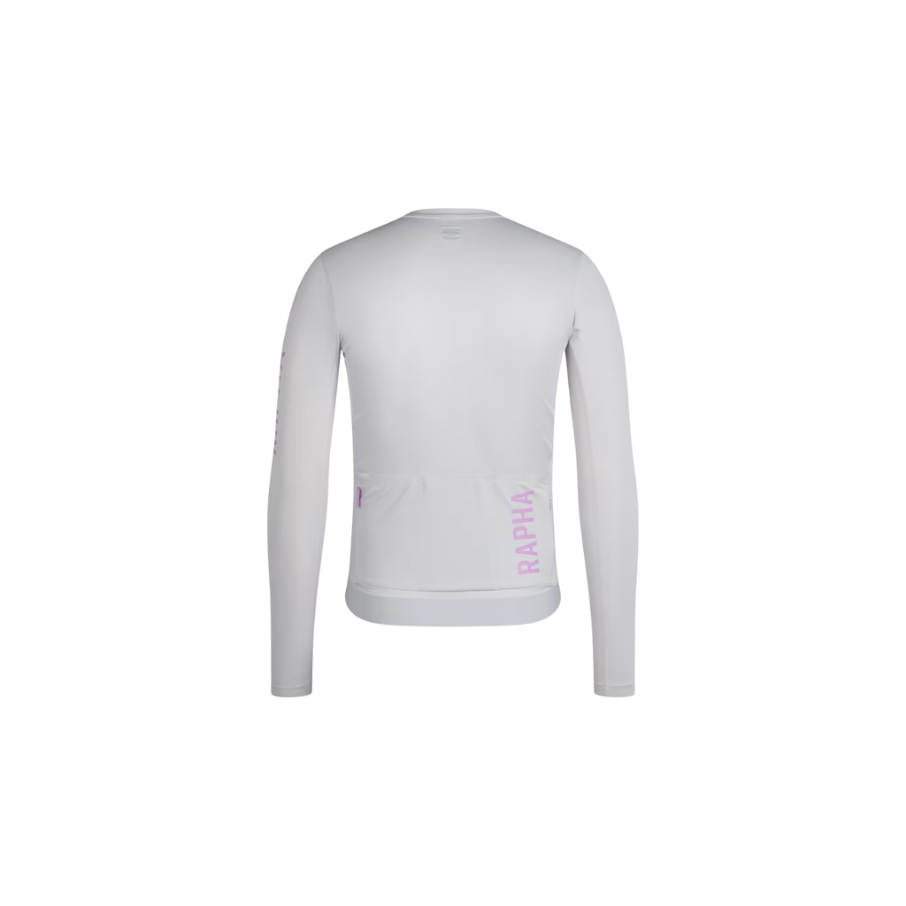 Rapha Men's Pro Team Long Sleeve Lightweight Jersey III - White/Silver