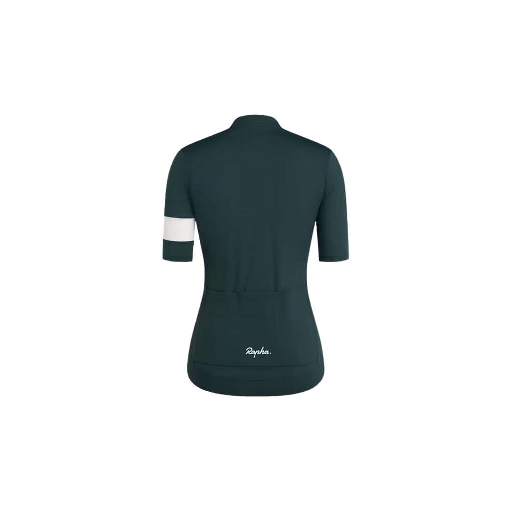 Rapha Women's Core Lightweight Jersey - Forest Green/White