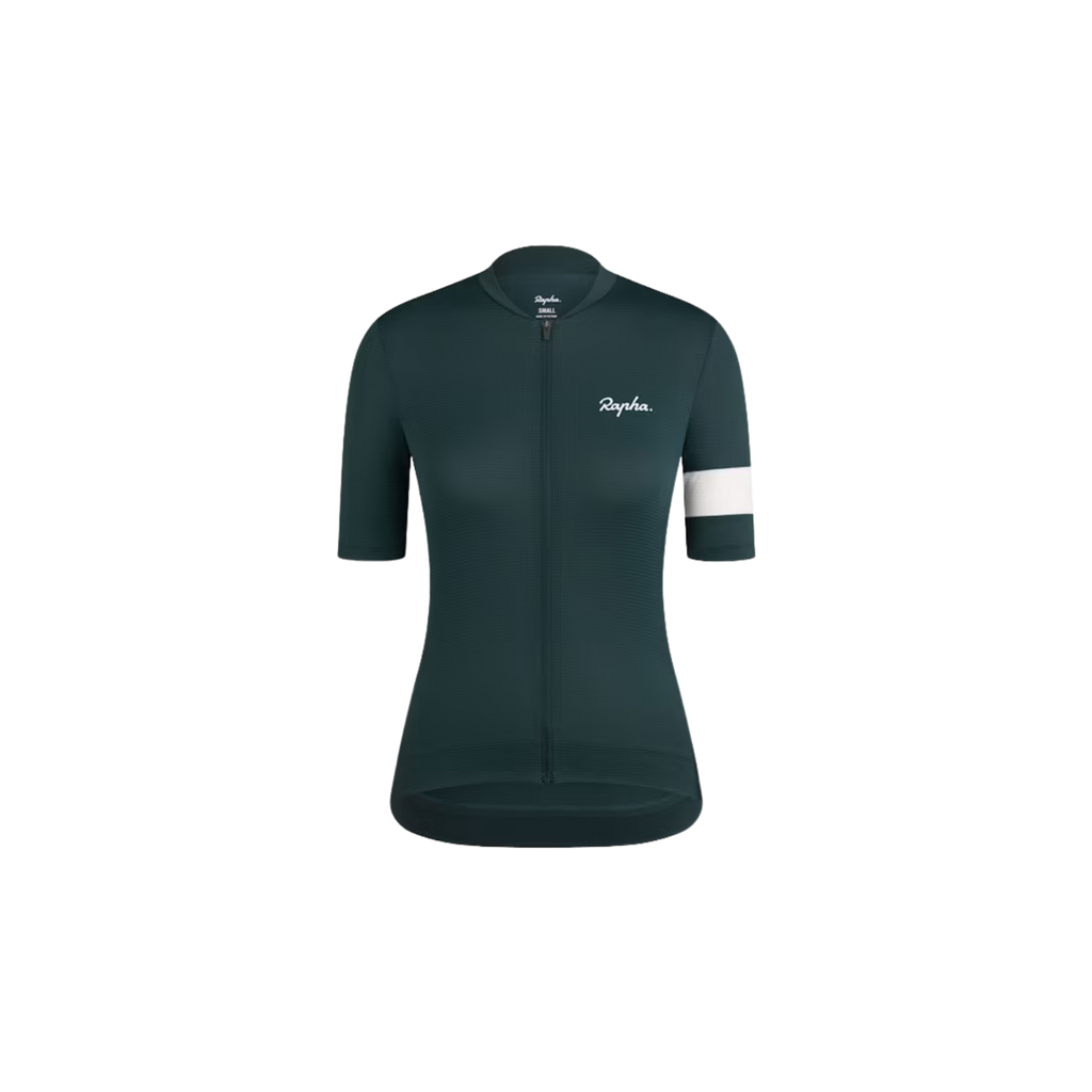 Rapha Women's Core Lightweight Jersey - Forest Green/White