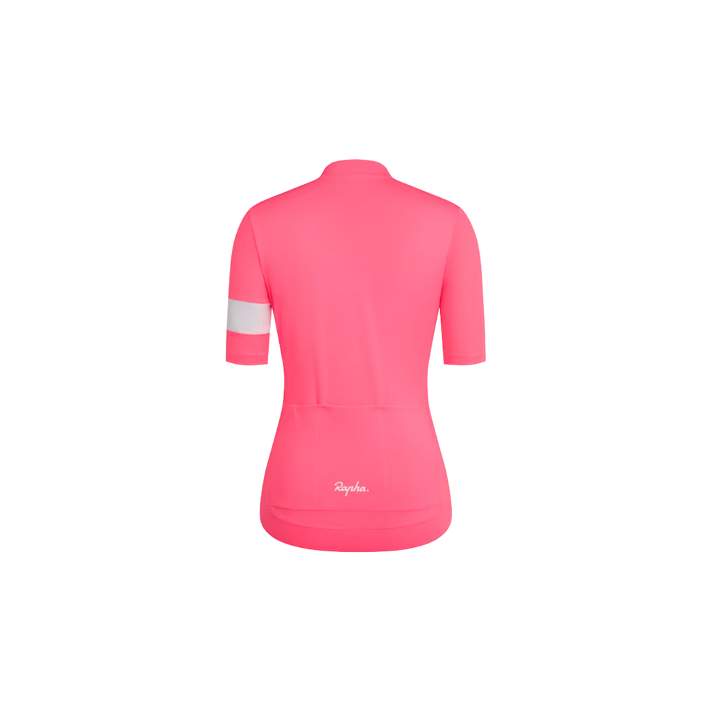 Rapha Women's Core Lightweight Jersey - High-Vis Pink/White