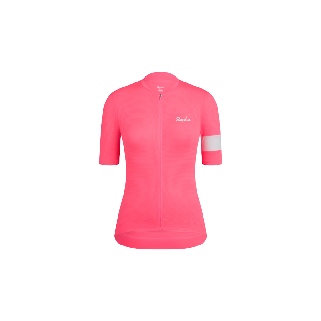 Rapha Women's Core Lightweight Jersey - High-Vis Pink/White