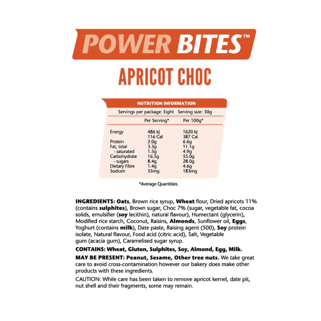 Em's Power Cookies Power Bites - Apricot Choc