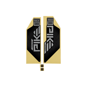 Rockshox Decal Kit - Pike Ultimate 27/29 Gloss Black for Silver (2023+)