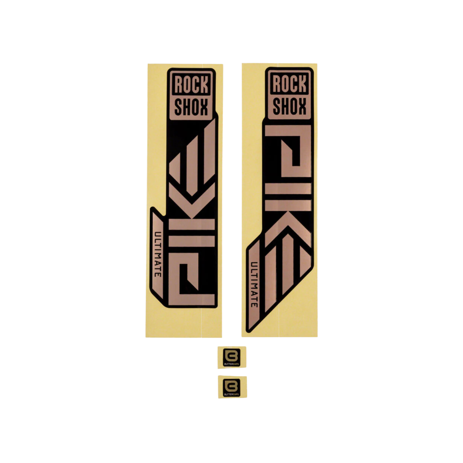 Rockshox 贴花套件 - Pike Ultimate 27/29 哑光铜箔，适用于高 G 