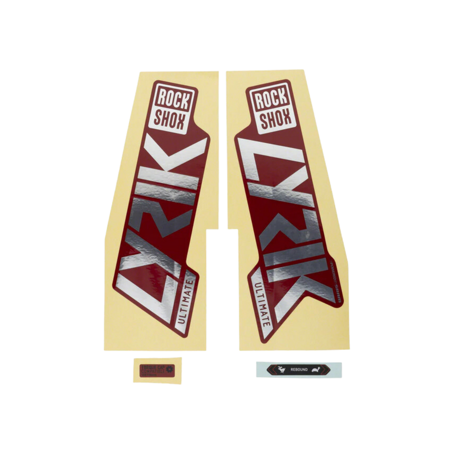 Rockshox Decal Kit Rrs1 27.5/2 9 Red/Whitlower Leg