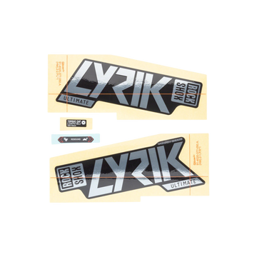 Rockshox Fork Decal Kit - Lyrik Ultimate 27/29 Polar Foil for Gloss B