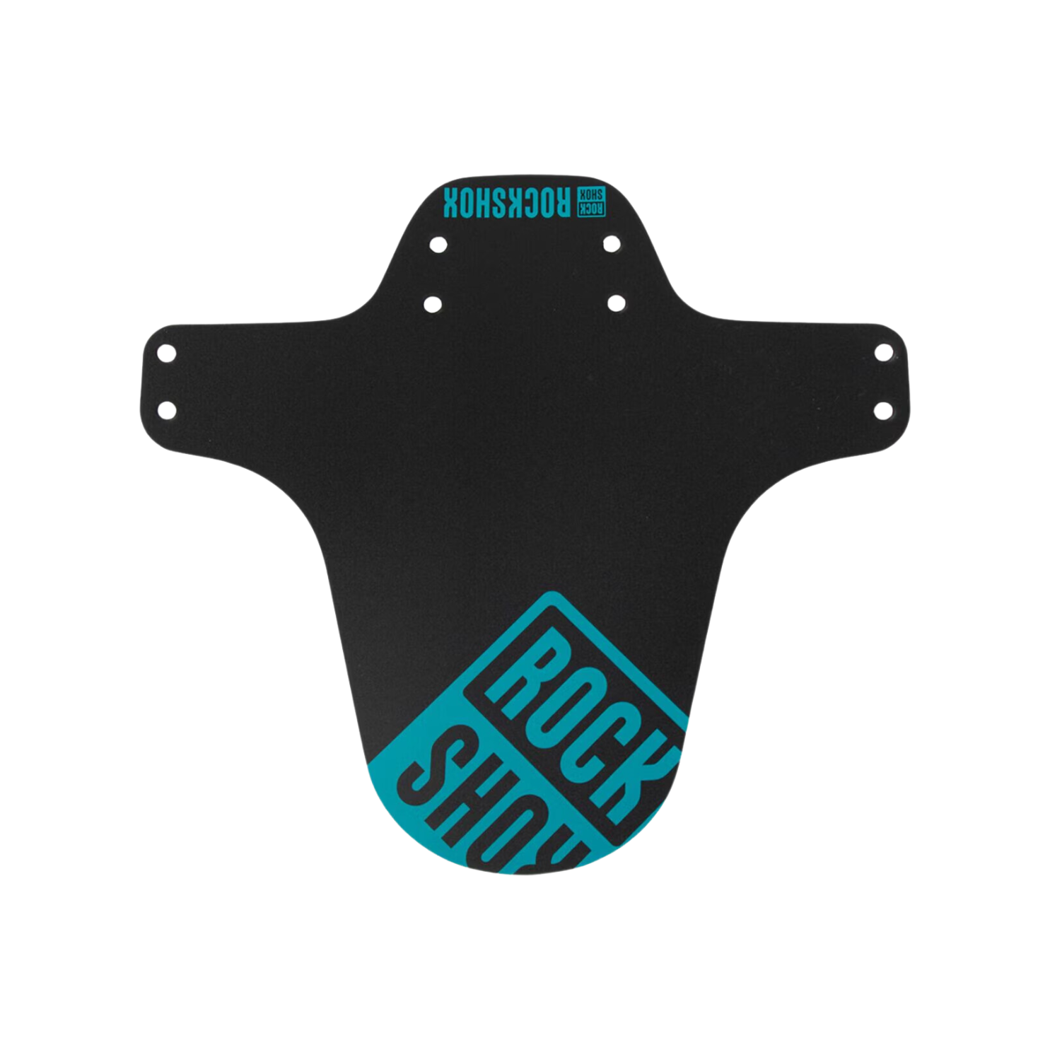 Rockshox RockShox MTB 挡泥板 黑色，带青色印花