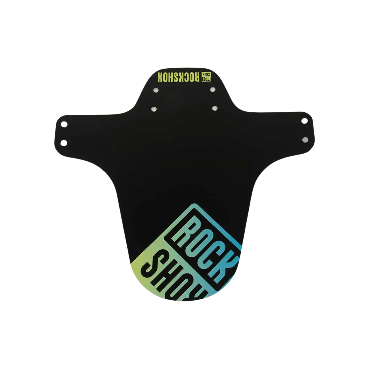 Rockshox RockShox MTB 挡泥板 黑色，带黄色/蓝色渐变印花
