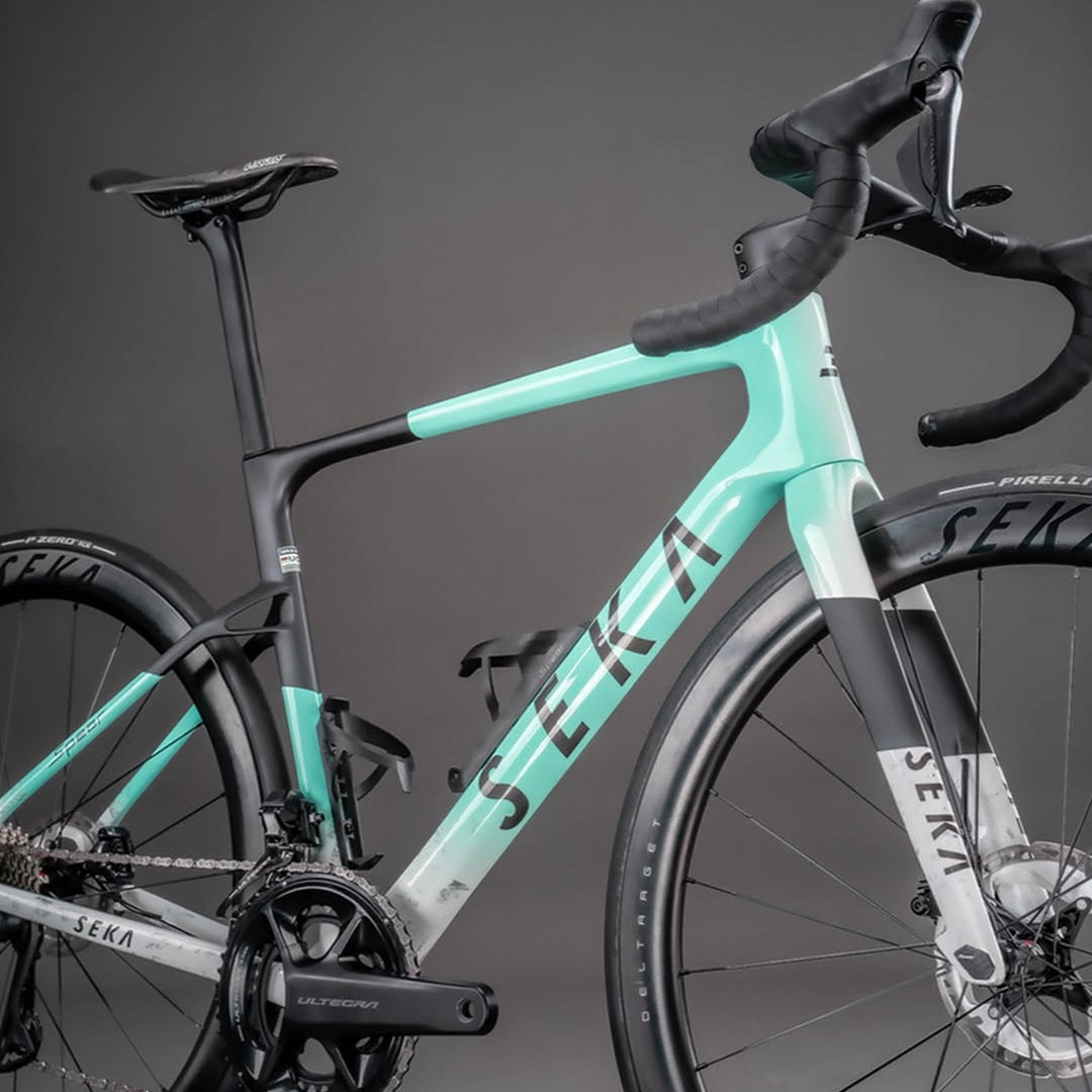SEKA Spear Carbon Road Disc Frameset - Frosty Blue
