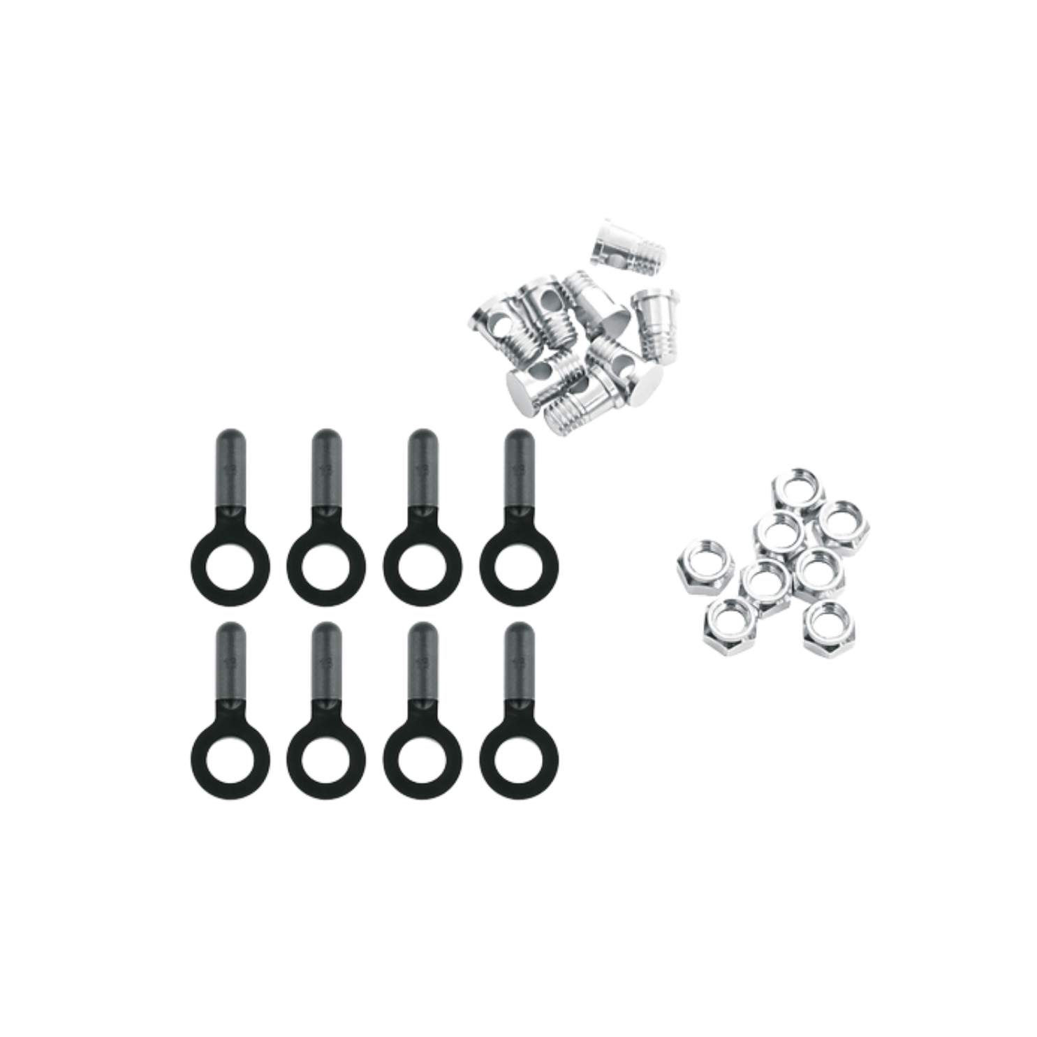 SKS Nuts, Bolts & Endcaps - set of 8 BLUEMELS MATT