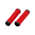 SRAM Downhill Silicone Lock On Grips, Clamps & Plugs Red