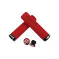 SRAM Foam Lock On Grips 129mm Red/Black Clamps & End Plugs