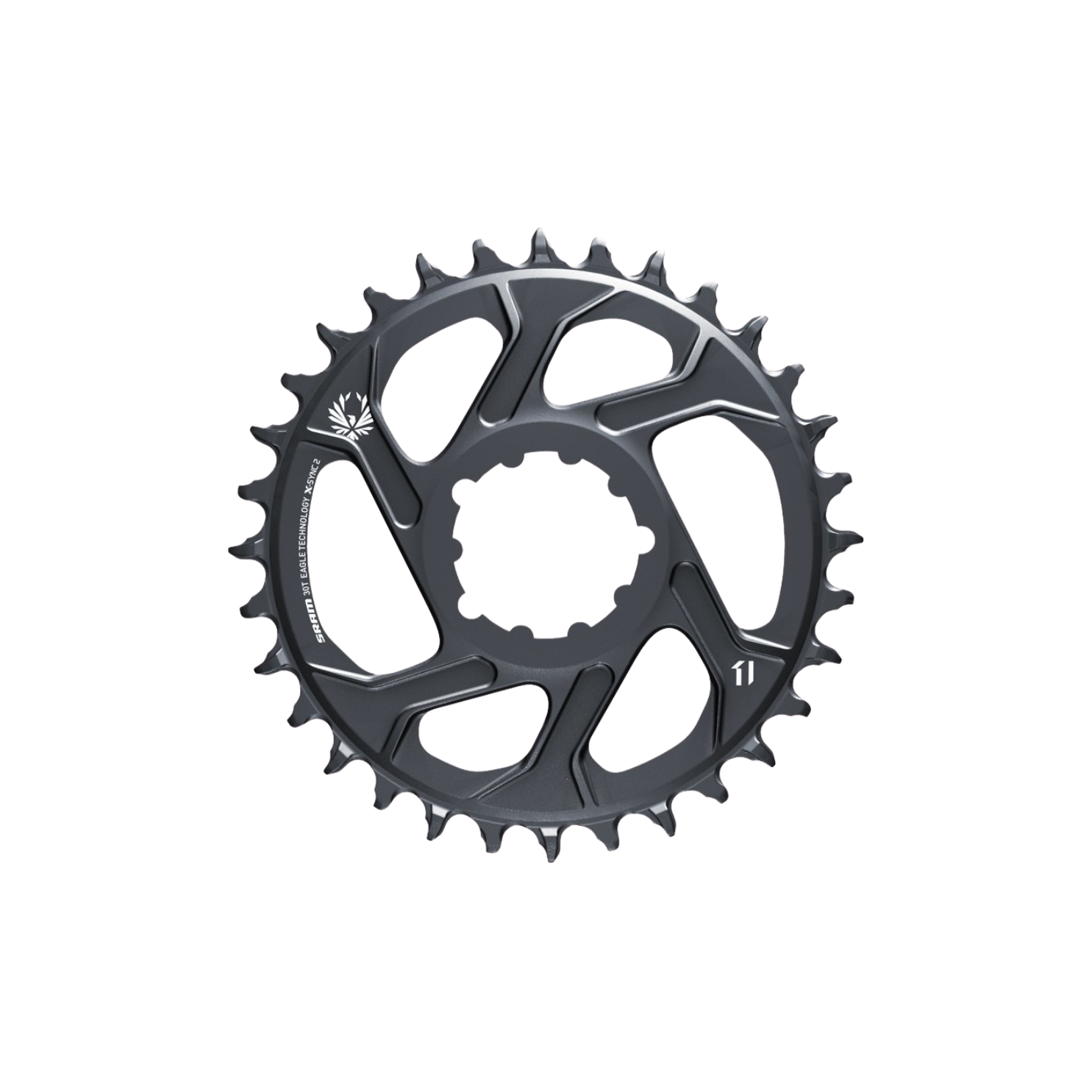 SRAM X-Sync 2 XX1 Eagle SL 1x DM Chainrings - 32 Tooth, Direct Mount, 6mm Offset - Lunar Grey