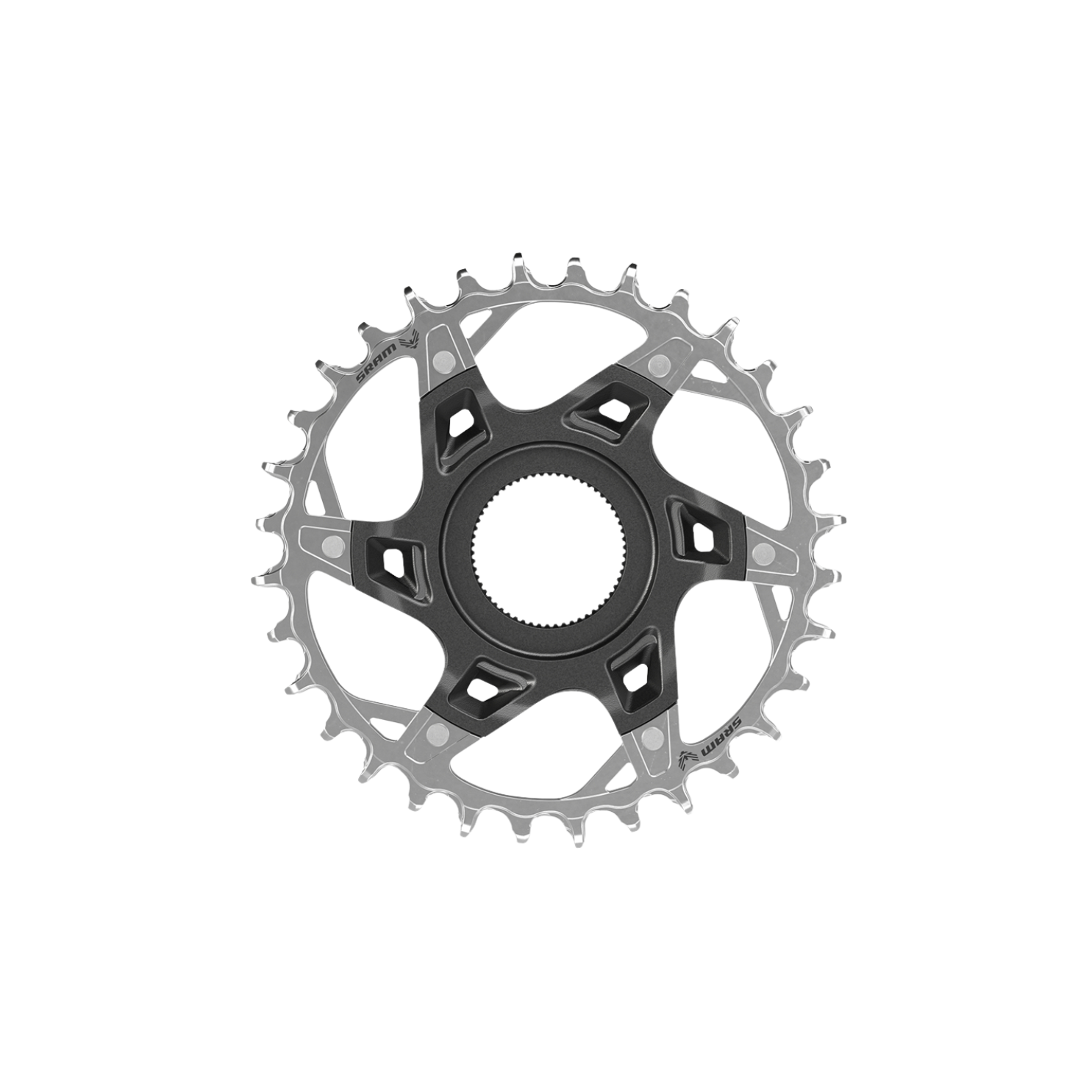 SRAM XX Eagle T-TYPE 1x12 Chainring for Fazua Direct Mount - Silver - 34T
