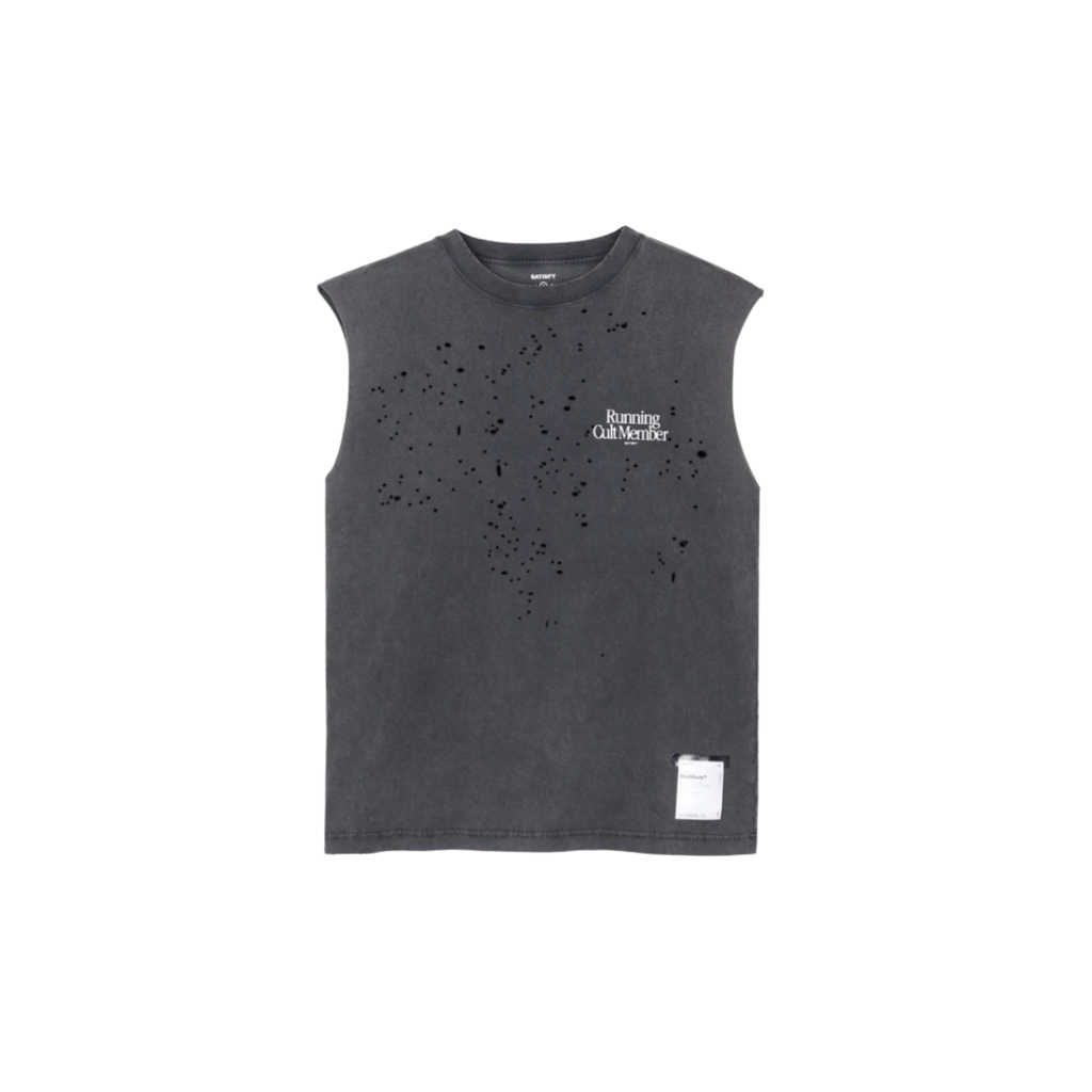 Satisfy MothTech Muscle Tee - Aged Black