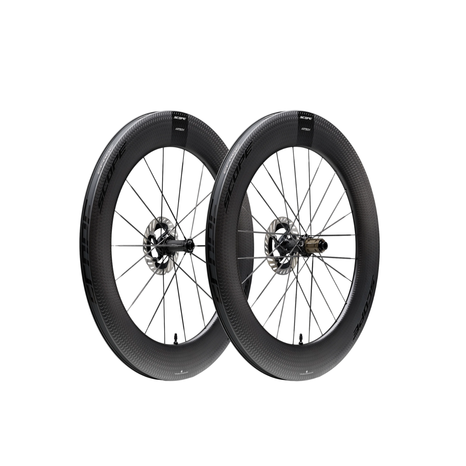 Scope Artech 8.T Road Disc Brake Wheelset - Black