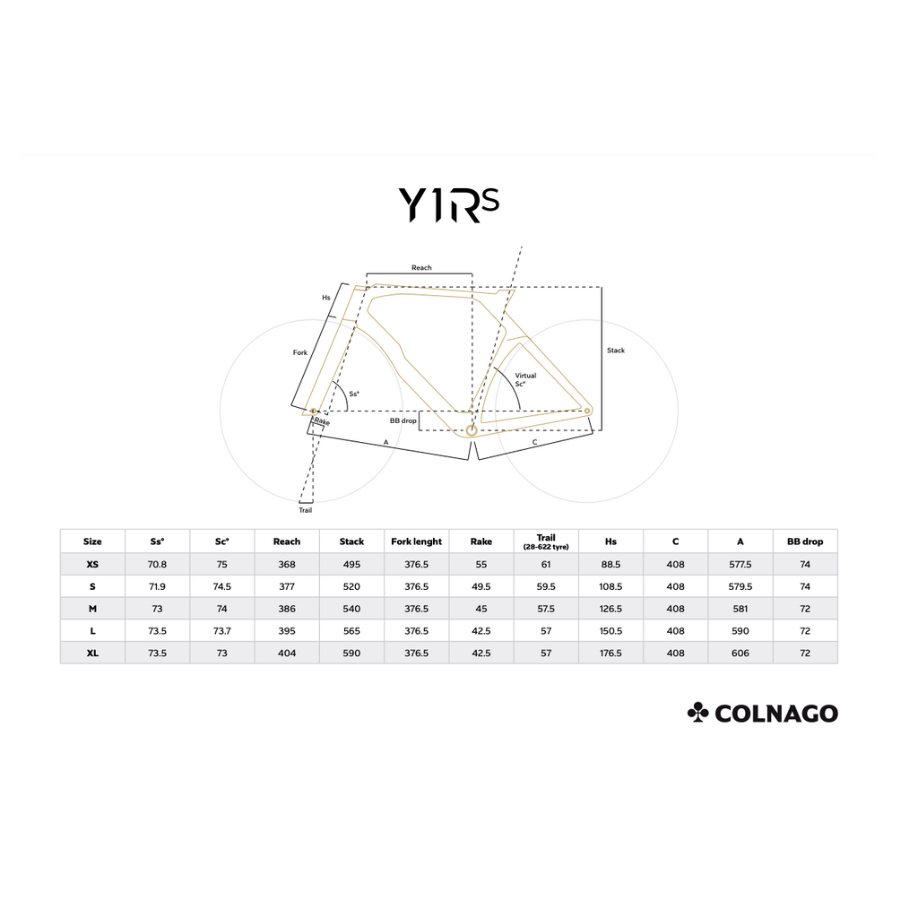 Colnago Y1Rs Road Disc Frameset - YSBO