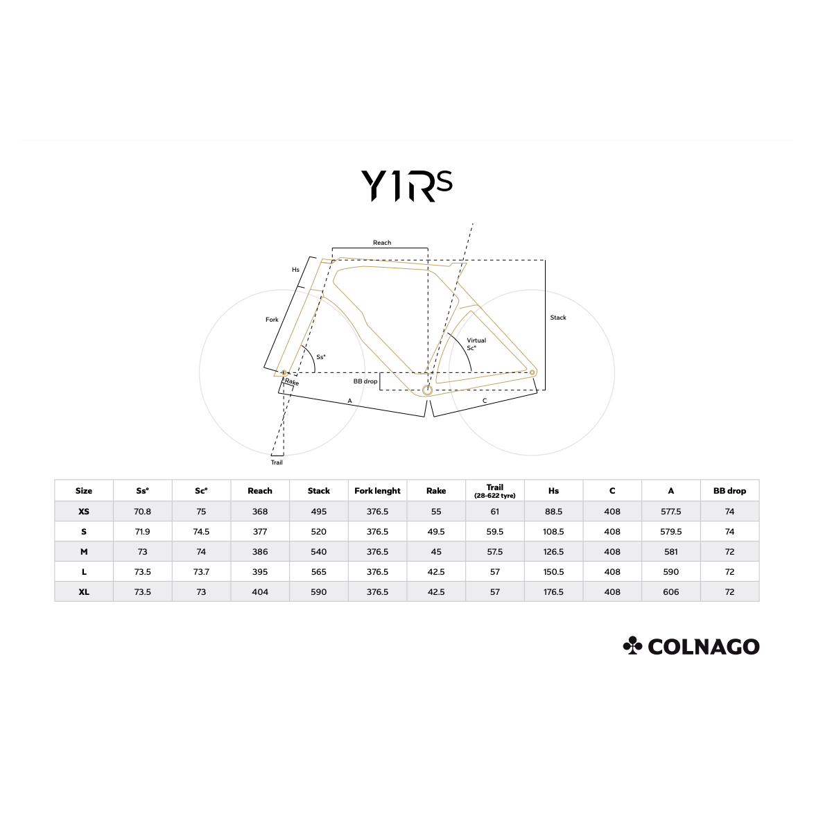 Colnago Y1Rs Frameset - YSBC (World Champion - Black)