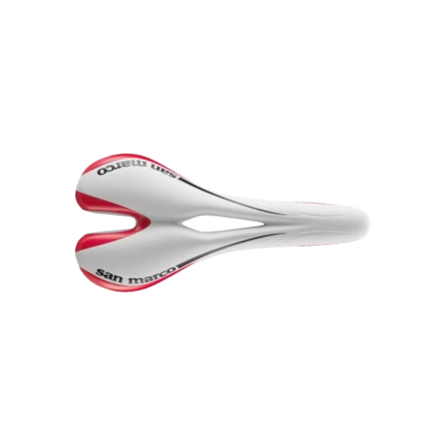 Selle San Marco Aspide Arrowhead Red Edition Saddle - White/Red