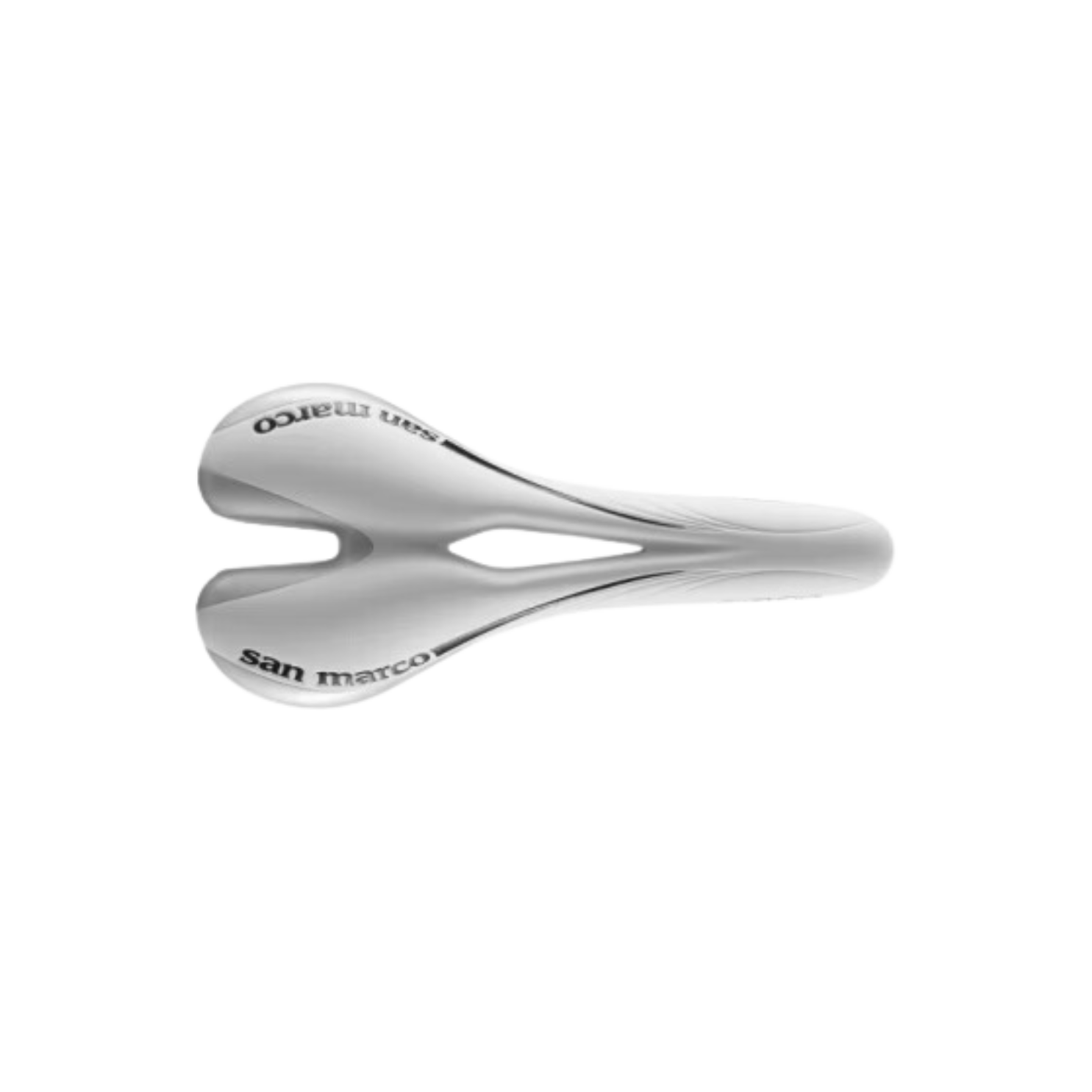Selle San Marco Aspide Arrowhead Saddle - White/White